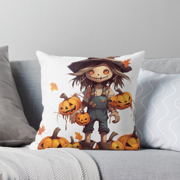 Item preview, Scarecrow Boy Pumpkin Halloween Cute Cartoon (Image 3/12) designed and sold by DigitalArtify.
