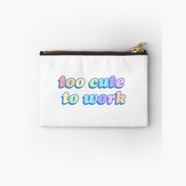 Item preview, Too Cute to Work sticker / shirt designed and sold by tinytofu.