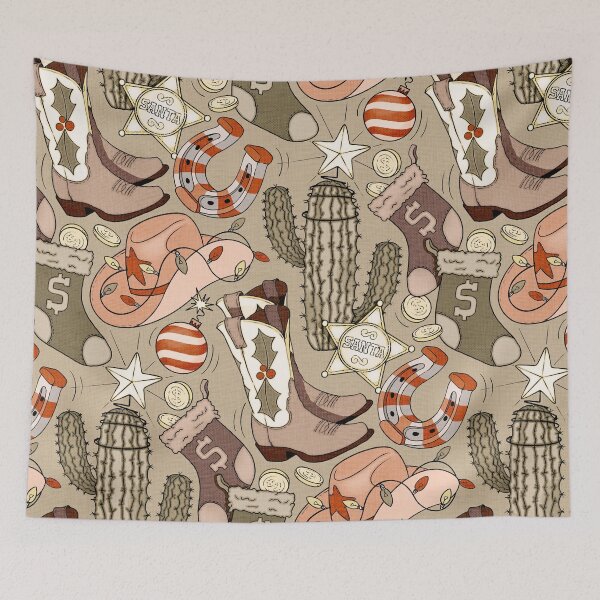 Item preview, Southwestern Cowboy Christmas in Warm Neutrals  designed and sold by Perrin Le Feuvre.