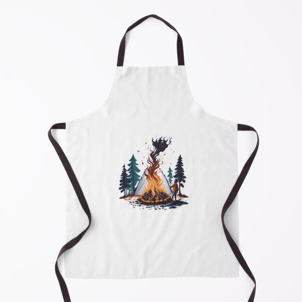 Item preview, Firecamp in the mountains Camping life designed and sold by ReyyShop.