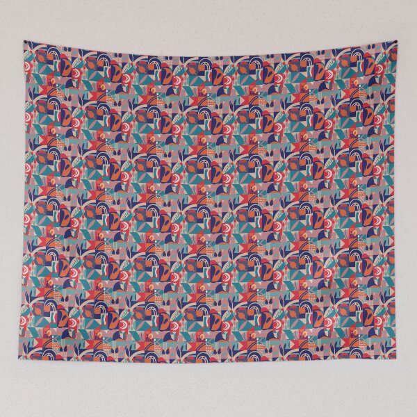 Item preview, Symmetrical and abstract geometric pattern with clean lines designed and sold by SeamlessBlend.