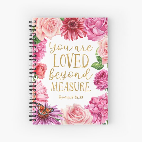 Item preview, You Are Loved Beyond Measure (Romans 8:38,39) Floral designed and sold by Paper Bee Gift Shop.