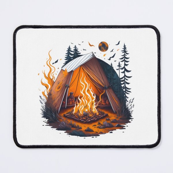 Item preview, Firecamp in the mountains Camp tent designed and sold by ReyyShop.