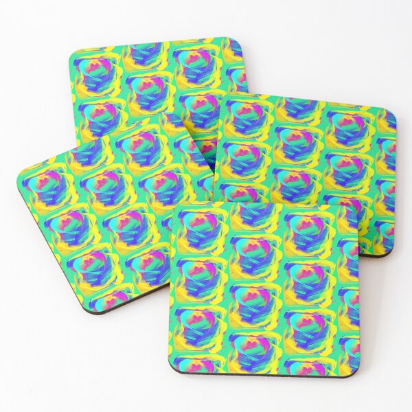 Item preview, big  and small heart  green  background designed and sold by miaterinka.
