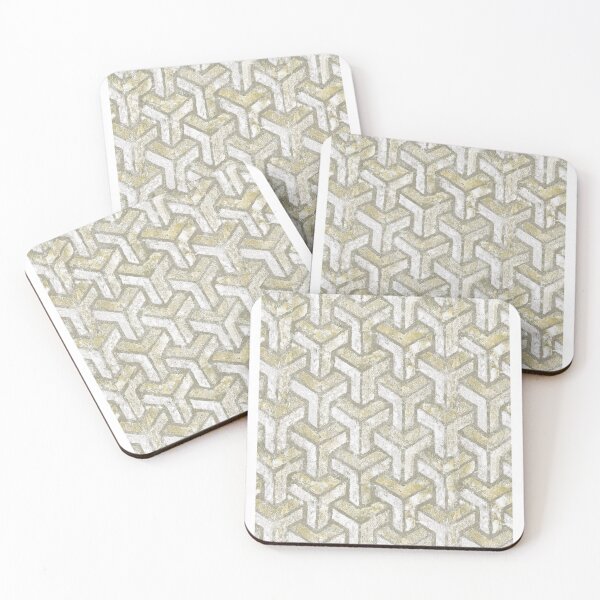 Item preview, Geometric distressed texture yellow designed and sold by Alessandro Remo Mazzoni Remotextiles.