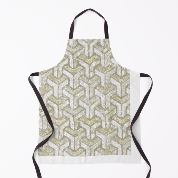 Item preview, Geometric distressed texture yellow designed and sold by Alessandro Remo Mazzoni Remotextiles.