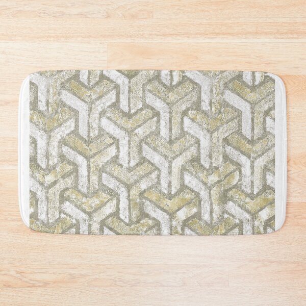 Item preview, Geometric distressed texture yellow designed and sold by Alessandro Remo Mazzoni Remotextiles.