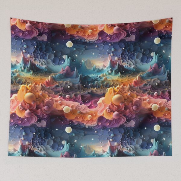 Item preview, Psychedelic Landscape with Whimsical Skies designed and sold by YYWDesigns.