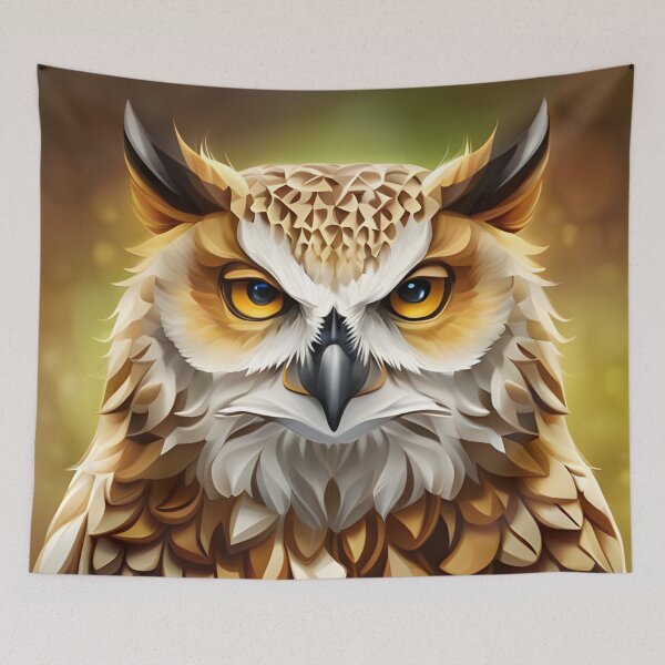 Aperçu de l'œuvre Hibou, dessin animé, Ai Generated Art créée et vendue par ACC .