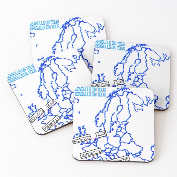 Item preview, seagulls on tour blue and white. designed and sold by tomcall7.