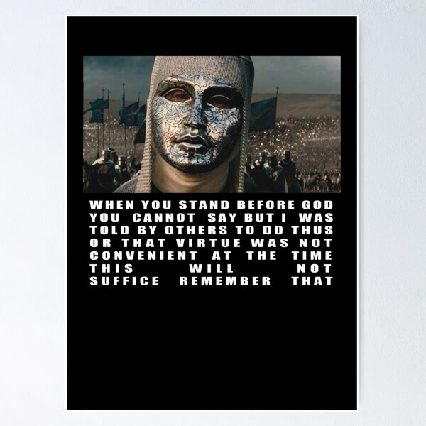 Item preview, King Baldwin IV of Jerusalem Quote designed and sold by Faithbranding.