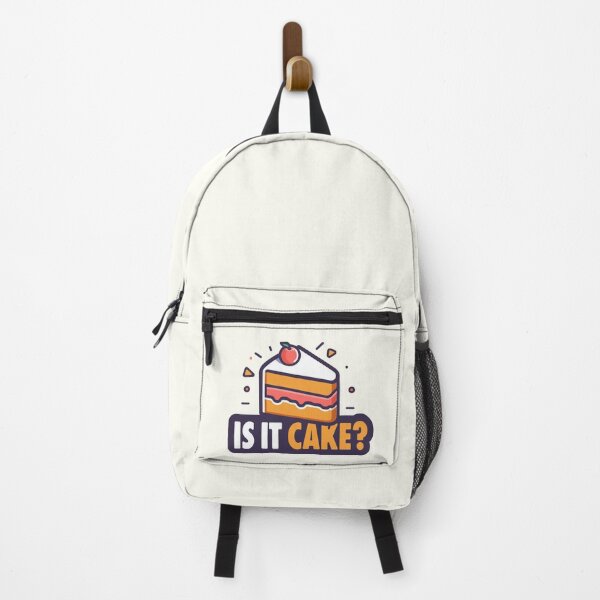 Item preview, "Is it Cake?" Funny Quote with Cake Illustration designed and sold by damomonkey.