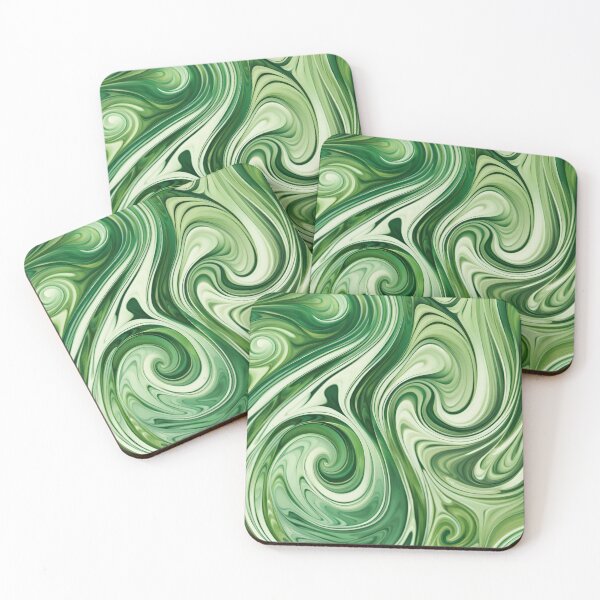 Item preview, Abstract Green Swirls designed and sold by MaayanStudios.