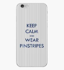 Keep Calm and Wear Pinstripes iPhone Case