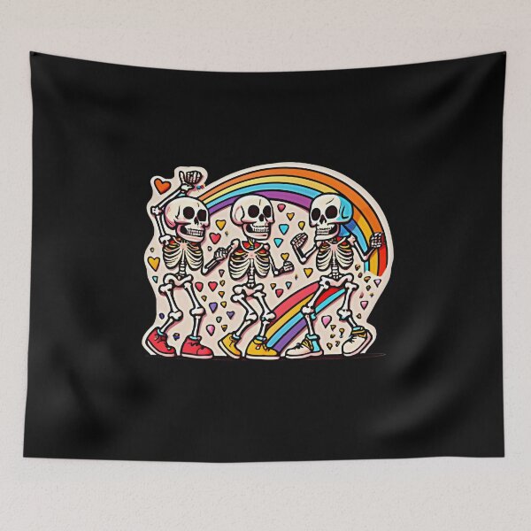Item preview, Rainbow Skeleton Dance designed and sold by Graphics Galore.