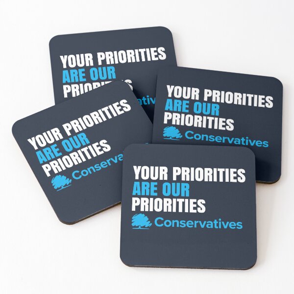 Item preview,  Your priorities are our priorities UK Conservatives party designed and sold by Colorfulman.