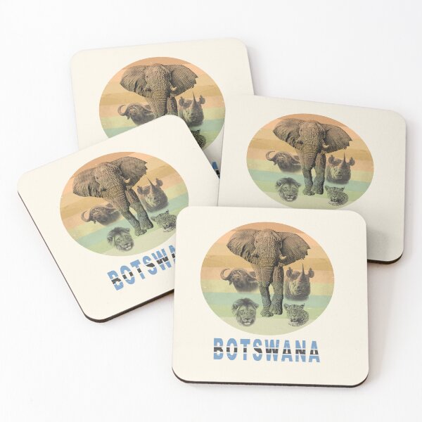 Item preview, Botswana Wildlife "Big Five" Artwork for Botswana Safari designed and sold by Scotch Macaskill.