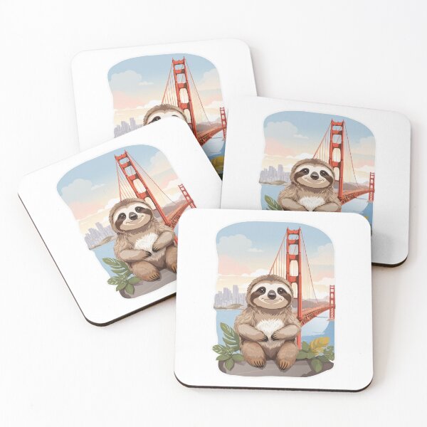 Artikelvorschau, Faultier besucht die Golden Gate Bridge entworfen und verkauft von LabZoidd.