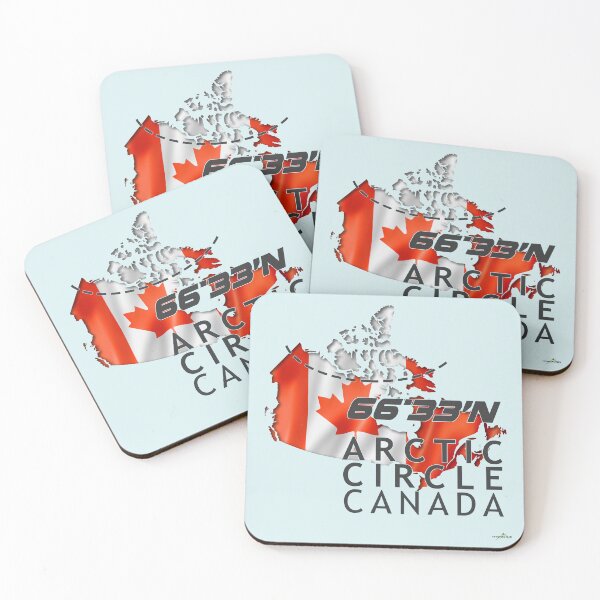 Item preview, Canada Arctic Circle Sticker T-Shirt 01 designed and sold by OuterShellUK.