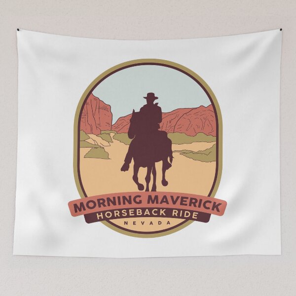 Item preview, Morning Maverick Horseback Ride - Nevada designed and sold by Moritz Schwäble.