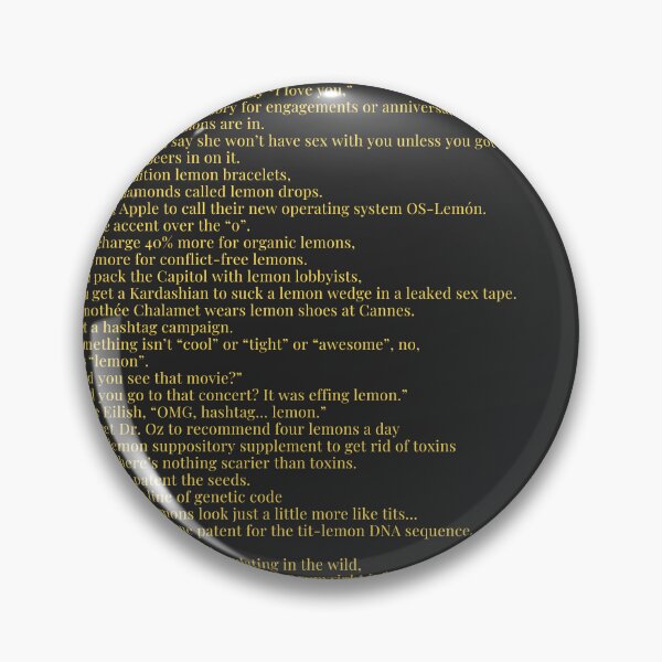 Item preview, Usher Lemon (Reversed) designed and sold by Noble&Etchings ..