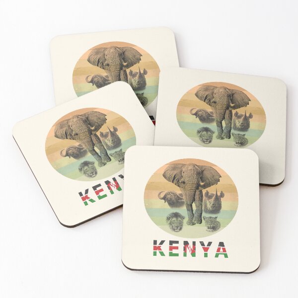 Item preview, Kenya Wildlife "Big Five" Artwork for Kenya Safari designed and sold by Scotch Macaskill.