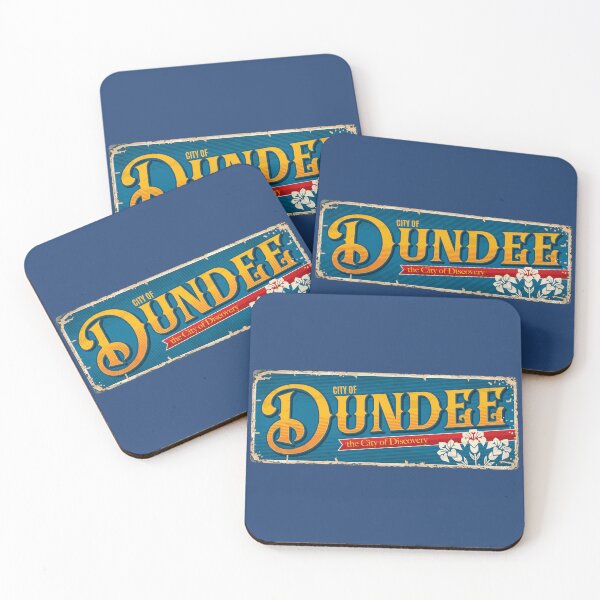 Item preview, DUNDEE City Scotland Flag Sticker T-Shirt 01 designed and sold by LocationInks.