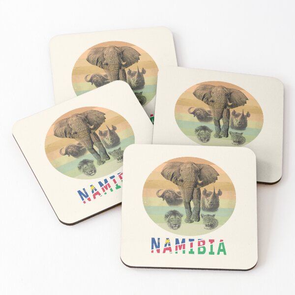 Item preview, Namibia Wildlife "Big Five" Artwork for Namibia Safari designed and sold by Scotch Macaskill.