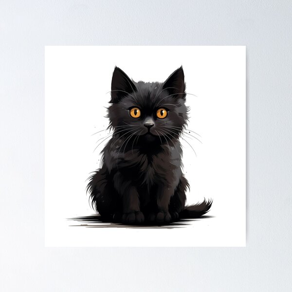 Item preview, Halloween inspired cute realistic black cat design  designed and sold by Margival.