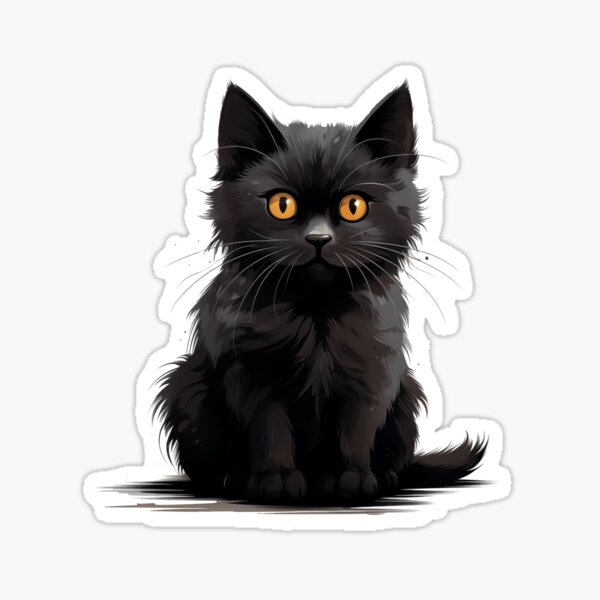 Item preview, Halloween inspired cute realistic black cat design  designed and sold by Margival.