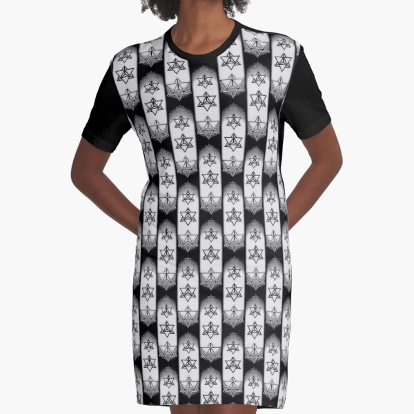 The Magic of Merkaba Emanation Graphic T-Shirt Dress