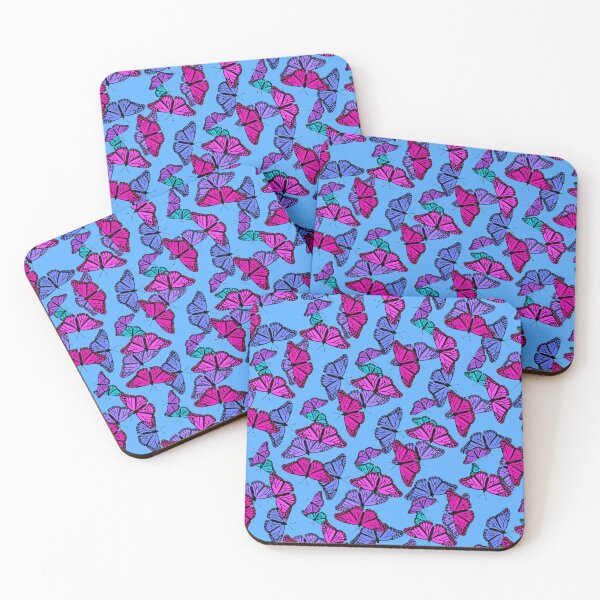 Item preview, Busy Butterfly Print (Cool Tones) designed and sold by BeJolley.