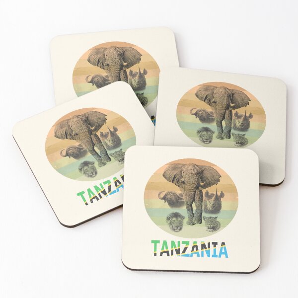 Item preview, Tanzania Wildlife "Big Five" Artwork for Tanzania Safari designed and sold by Scotch Macaskill.