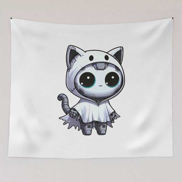 Item preview, Robo-Cat Ghost! designed and sold by kukamatsu.