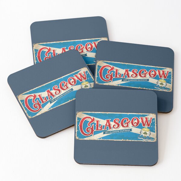Item preview, GLASGOW City Scotland Flag Sticker T-Shirt 01 designed and sold by LocationInks.