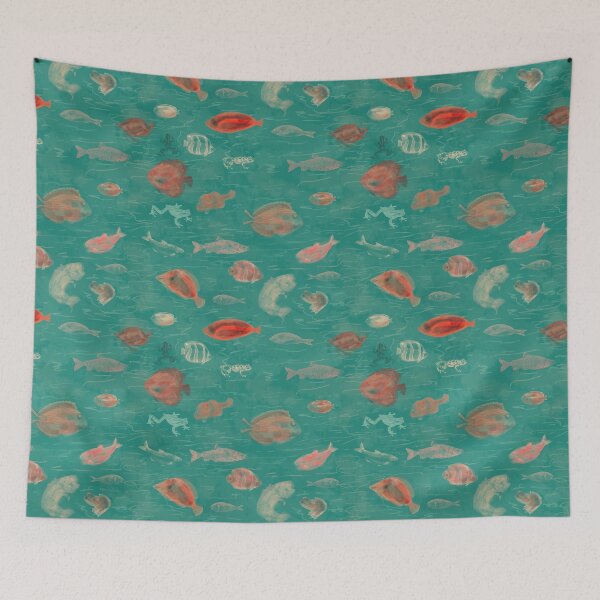 Item preview, Lake Life - Fish and Frogs designed and sold by ara-designs.