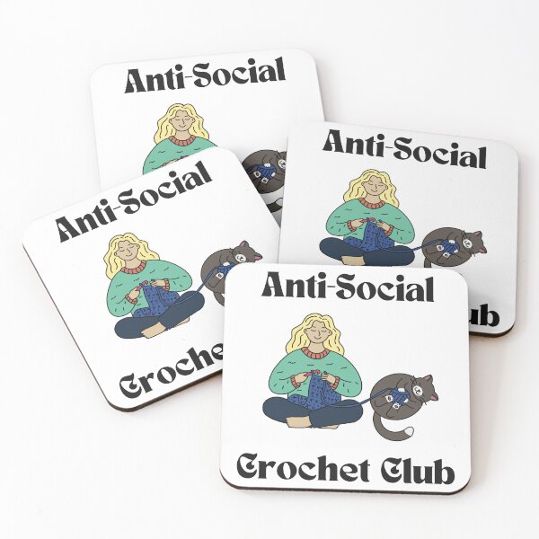 Item preview, Anti-Social Crochet Club designed and sold by StickyKitten.