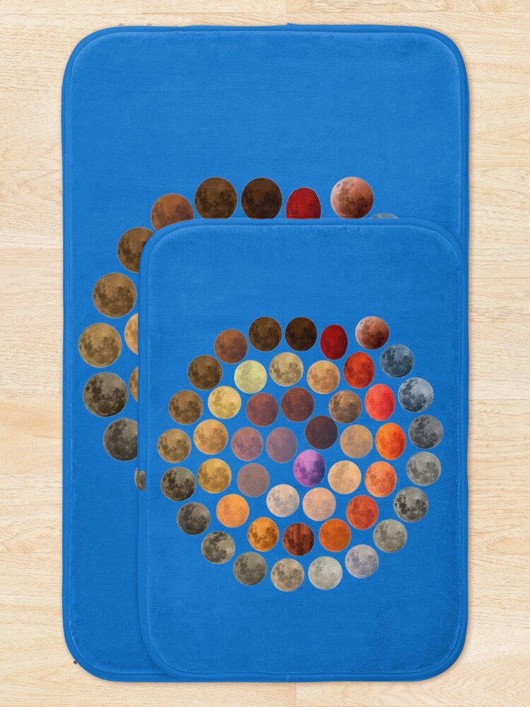 Thumbnail 5 of 6, Bath Mat, Many Moons designed and sold by Racyfun77.