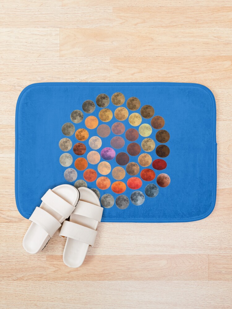 Thumbnail 1 of 6, Bath Mat, Many Moons designed and sold by Racyfun77.