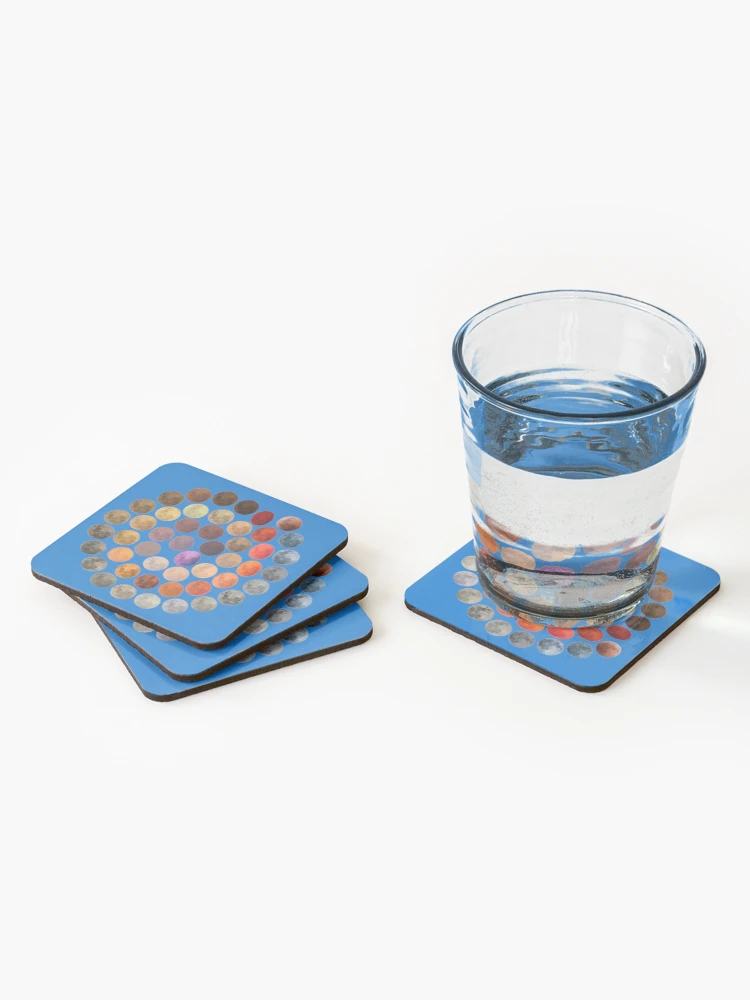 Thumbnail 2 of 5, Coasters (Set of 4), Many Moons designed and sold by Racyfun77.