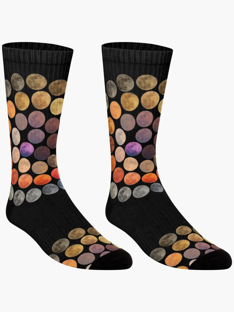Thumbnail 3 of 5, Socks, Many Moons designed and sold by Racyfun77.