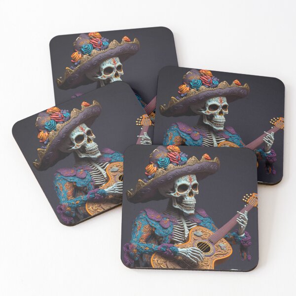 Item preview, “Skull Groove Guitar Fiesta.” designed and sold by Art-Vortex-fr.