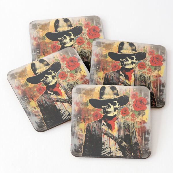 Item preview, Cowboy Skeleton with Roses designed and sold by paulosully.