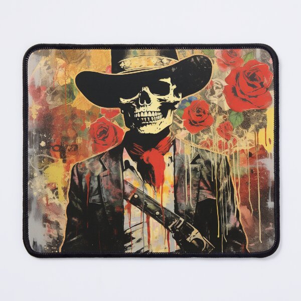 Item preview, Cowboy Skeleton with Roses designed and sold by paulosully.
