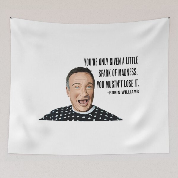 Artikelvorschau, Zitat von Robin Williams entworfen und verkauft von designbynic.
