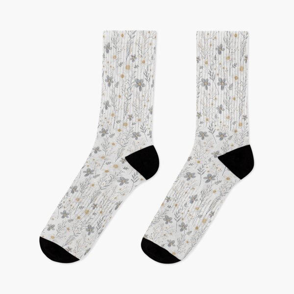 Item preview, Faux Embroidery Wildflower Winter Minimal, Watercolor Floral designed and sold by DINOMONS.