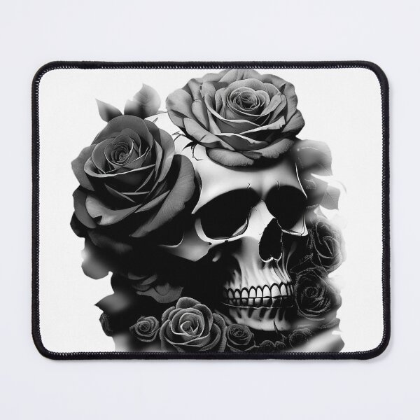 Item preview, SKULL ROSE DARK FLOWERS HALLOWEEN DAY OF DEADS  #ogirdor  designed and sold by ogirdorgraphics.