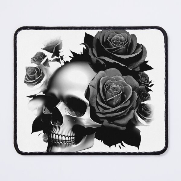 Item preview, SKULL ROSE DARK FLOWERS HALLOWEEN DAY OF DEADS  #ogirdor  designed and sold by ogirdorgraphics.