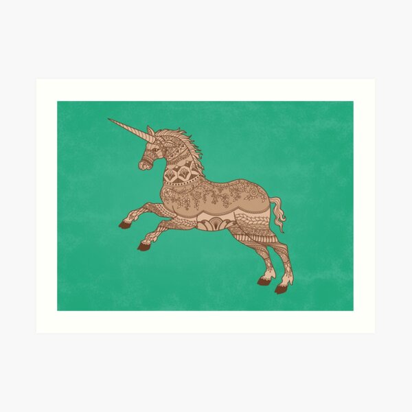 A Weird and Wonderful Unicorn Art Print