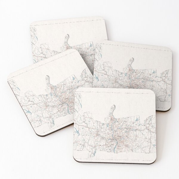 Item preview, Vintage Map of Hampden County MA (1980) designed and sold by BravuraMedia.